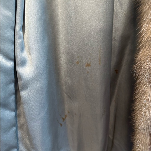 VINTAGE BROWN/TAN MINK FUR COAT-42” - Picture 13 of 16